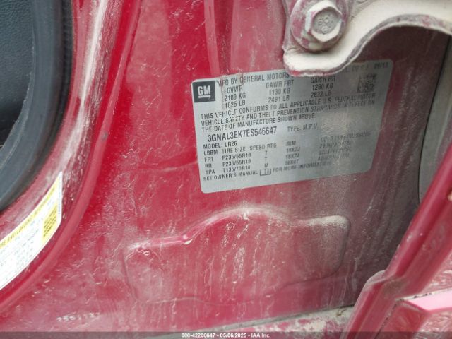 3GNAL3EK7ES546647 Chevrolet Captiva Sport Lt