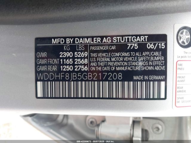 2016 MERCEDES-BENZ E 350 WDDHF8JB5GB217208 Photo 8
