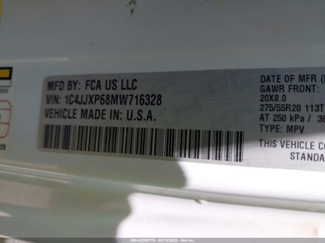 2021 JEEP WRANGLER 4XE 1C4JJXP68MW716328 Photo 8