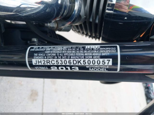 2013 HONDA VT750 JH2RC5306DK500057 Photo 9