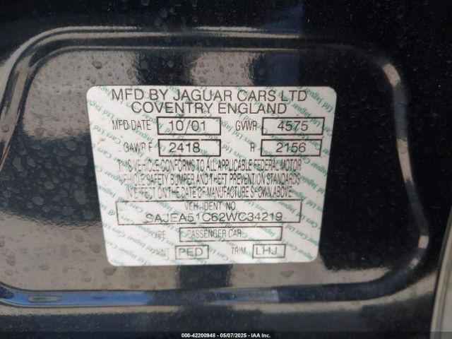 2002 JAGUAR X-TYPE SAJEA51C62WC34219 Photo 8
