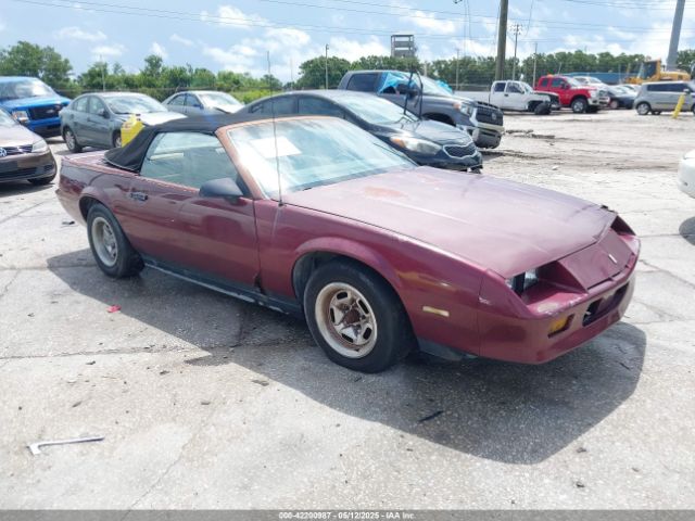 1987 CHEVROLET CAMARO 1G1FP31H8HN151798