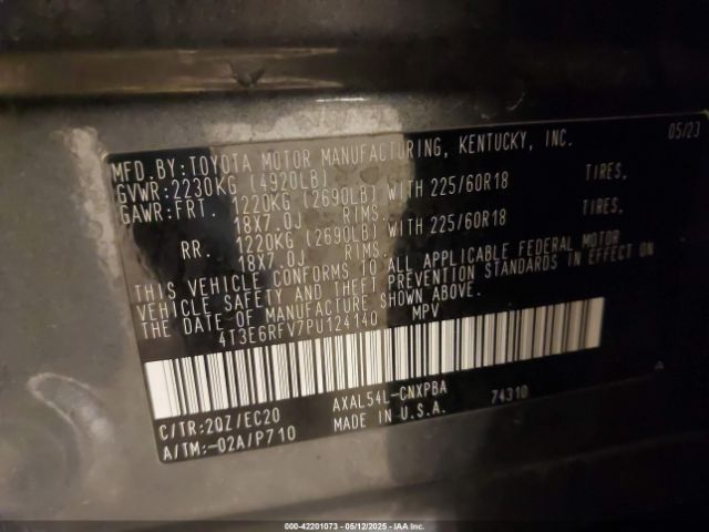 2023 TOYOTA RAV4 HYBRID 4T3E6RFV7PU124140 Photo 8