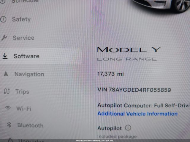 7SAYGDED4RF055859 Tesla Model Y Long Range Dual Motor All-wheel Drive/rwd