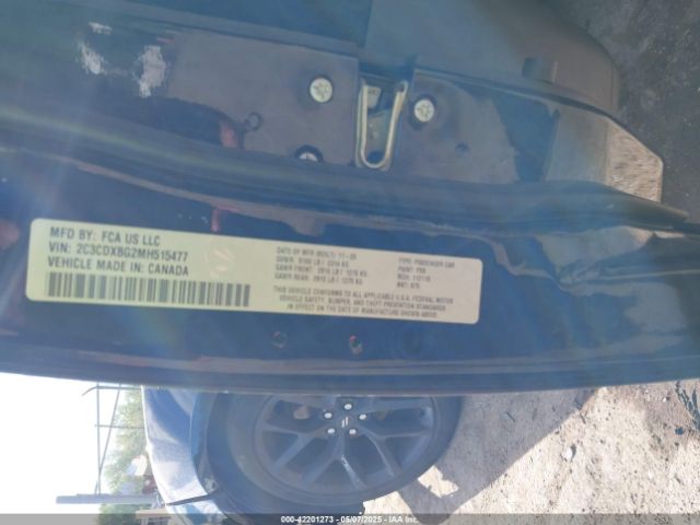 2C3CDXBG2MH515477 Dodge Charger Sxt Rwd