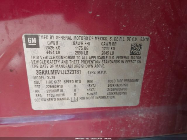 2018 GMC TERRAIN 3GKALMEV1JL323781 Photo 8