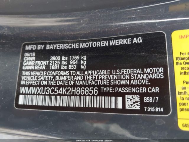 2019 MINI HARDTOP WMWXU3C54K2H86856 Photo 8