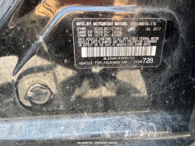 ML32A4HJ5JH001743 Mitsubishi MIRAGE SE
