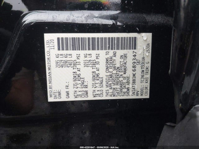 Nissan Rogue Sv Intelligent Awd 2021 5N1AT3BB1MC689347 Image 9