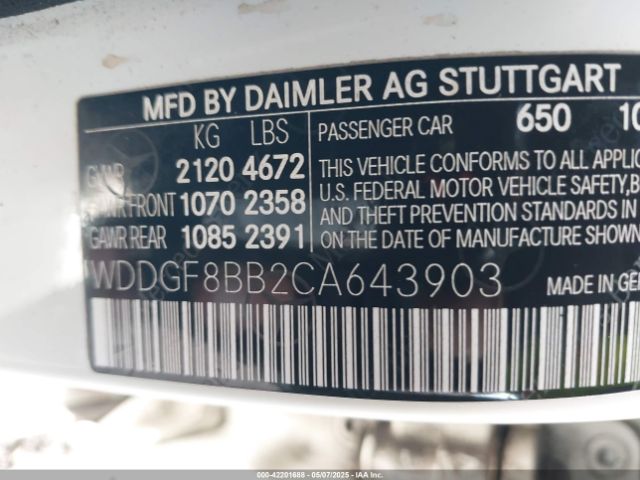 2012 MERCEDES-BENZ C 300 WDDGF8BB2CA643903 Photo 8