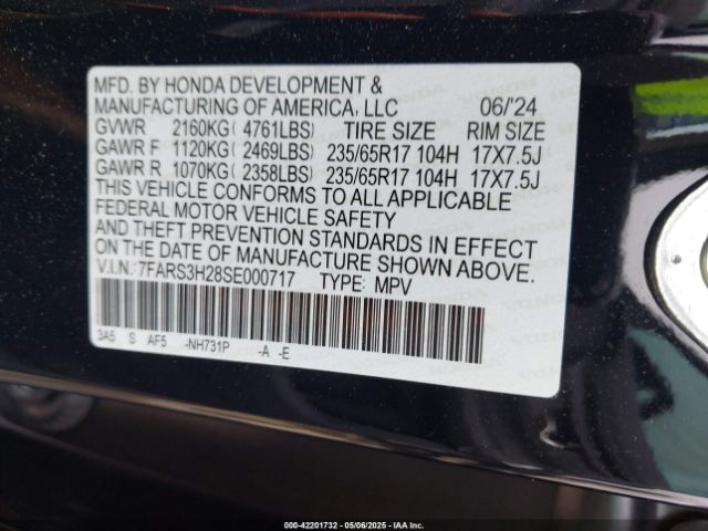 2025 HONDA CR-V 7FARS3H28SE000717 Photo 8