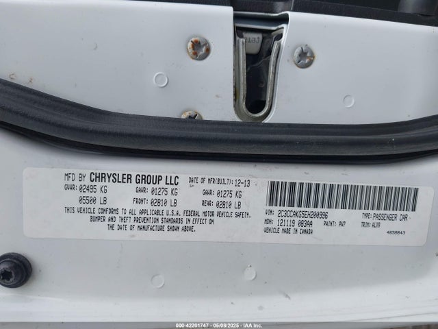 Chrysler 300c Awd 2014 2C3CCAKG5EH200996 Image 9