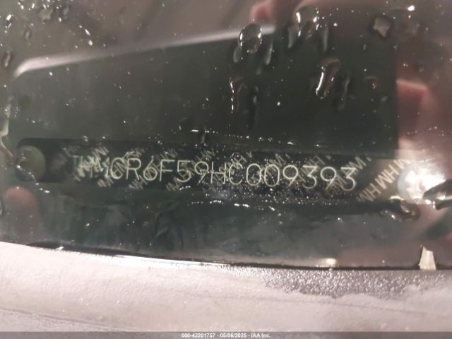 JHMCR6F59HC009393 Honda Accord Hybrid Ex-l