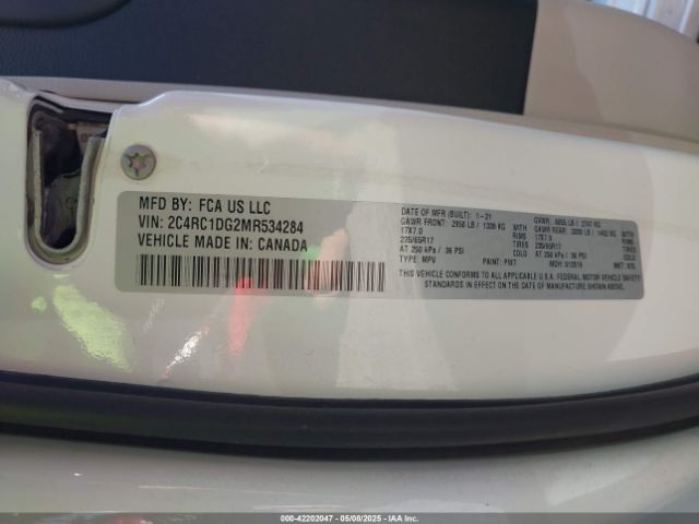 2C4RC1DG2MR534284 Chrysler Voyager