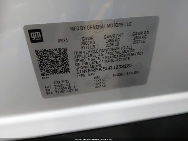 1GNEREKS5RJ238187 Chevrolet lk0