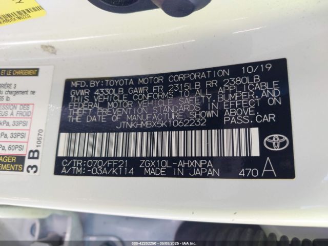 JTNKHMBX5K1062232 Toyota 3zr-fae