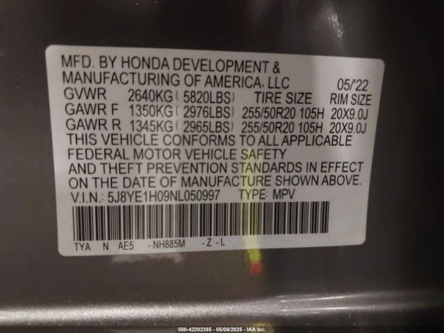 2022 ACURA MDX 5J8YE1H09NL050997 Photo 8