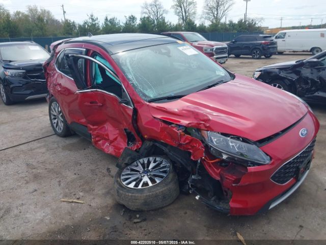 1FMCU9DZ1NUA34474 Ford Escape Titanium Hybrid