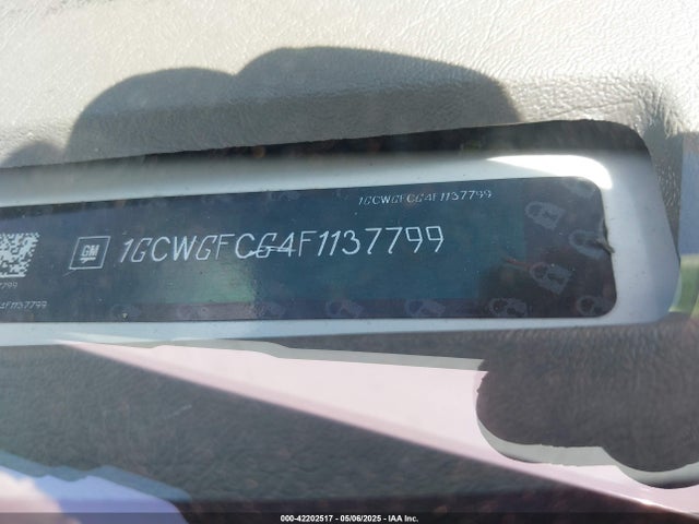 1GCWGFCG4F1137799 Chevrolet Express 2500 Work Van