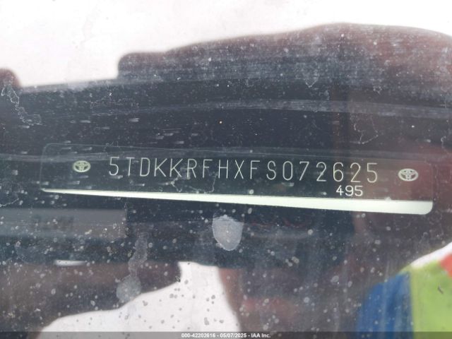 5TDKKRFHXFS072625 Toyota Highlander Xle V6