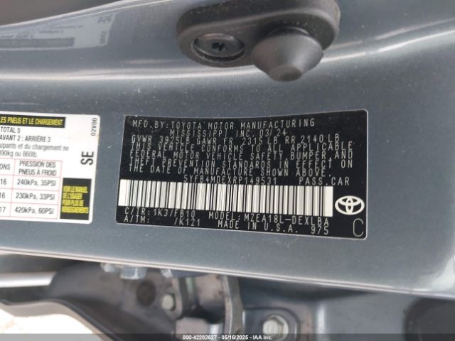 5YFB4MDEXRP149531 Toyota m20a-fks