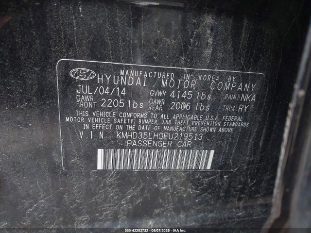 KMHD35LH0EU219513 Hyundai ELANTRA GT