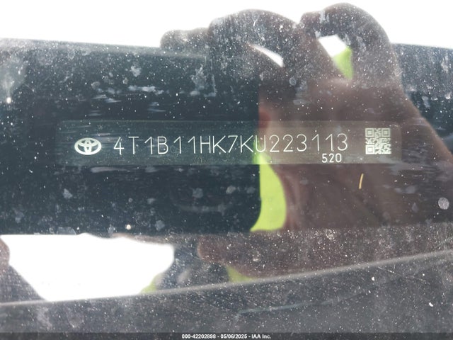 4T1B11HK7KU223113 Toyota a25a-fks