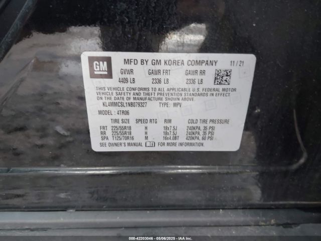 2022 BUICK ENCORE GX KL4MMCSL1NB079327 Photo 8