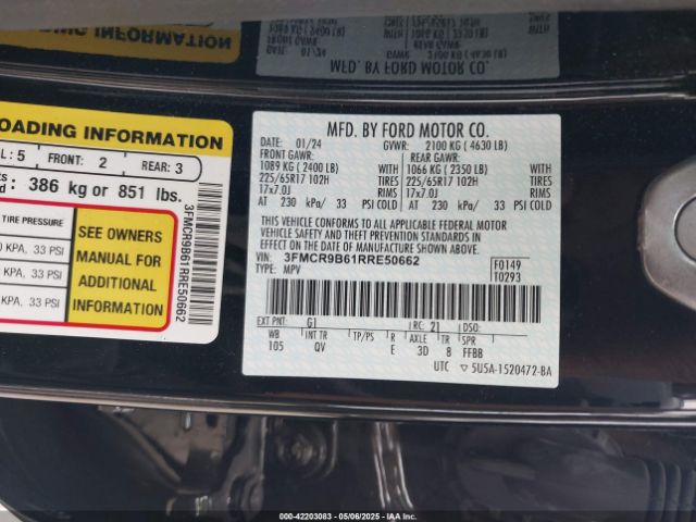 2024 FORD BRONCO SPORT 3FMCR9B61RRE50662 Photo 8