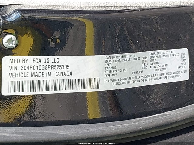 Chrysler Voyager Lx 2023 2C4RC1CG8PR525305 Image 9