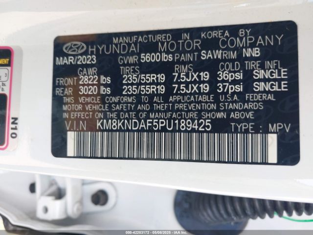 KM8KNDAF5PU189425 Hyundai Ioniq 5 Sel