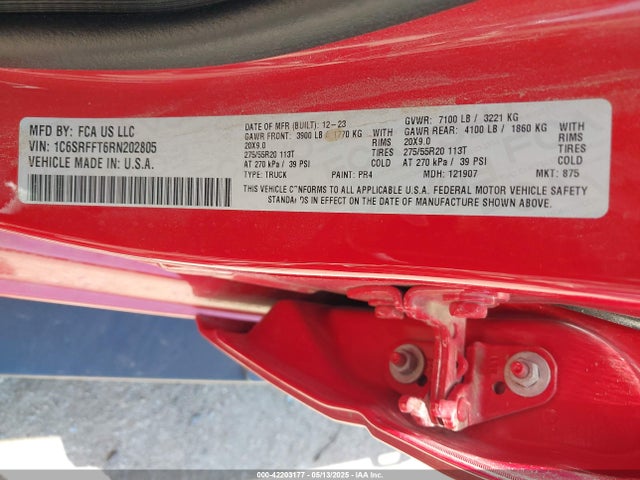1C6SRFFT6RN202805 RAM 1500