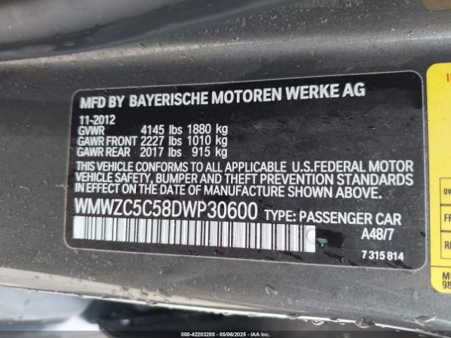 2013 MINI COUNTRYMAN WMWZC5C58DWP30600 Photo 8