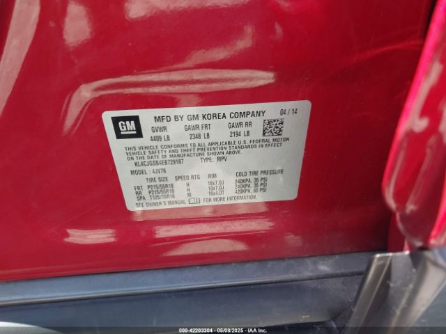 KL4CJGSB4EB729187 Buick Encore Leather