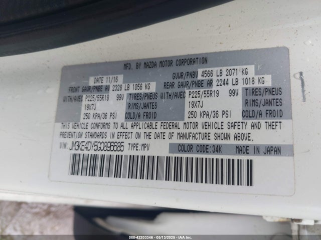 JM3KE4DY5G0896685 Mazda Cx-5 Grand Touring