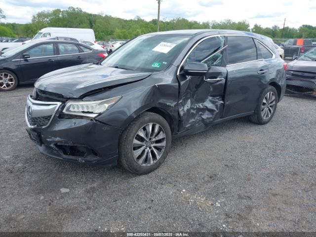2014 ACURA MDX 5FRYD3H40EB002628 Photo 1