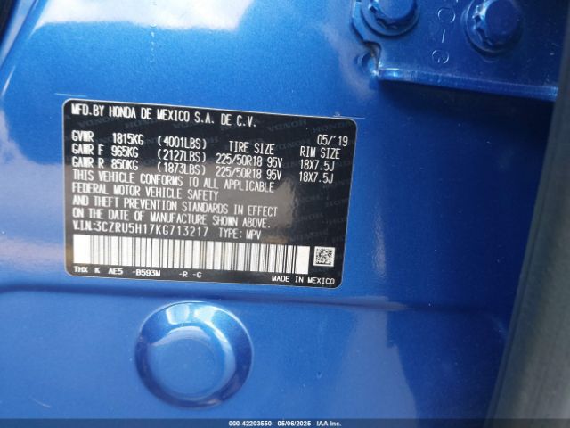 3CZRU5H17KG713217 Honda HR-V SPORT