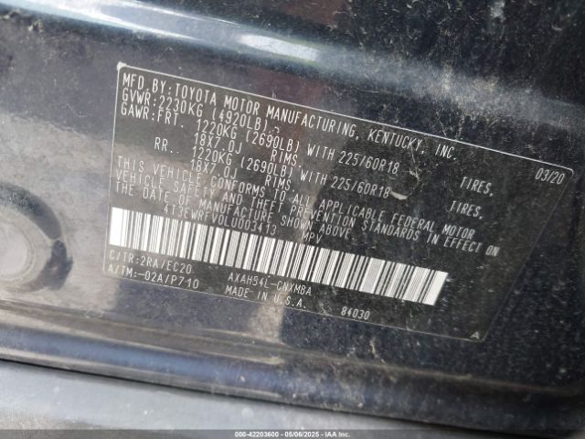 4T3EWRFV0LU003413 Toyota Rav4 Hybrid Xse
