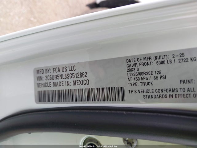 RAM 2500 2025 3C6UR5NL8SG512862 Image 9