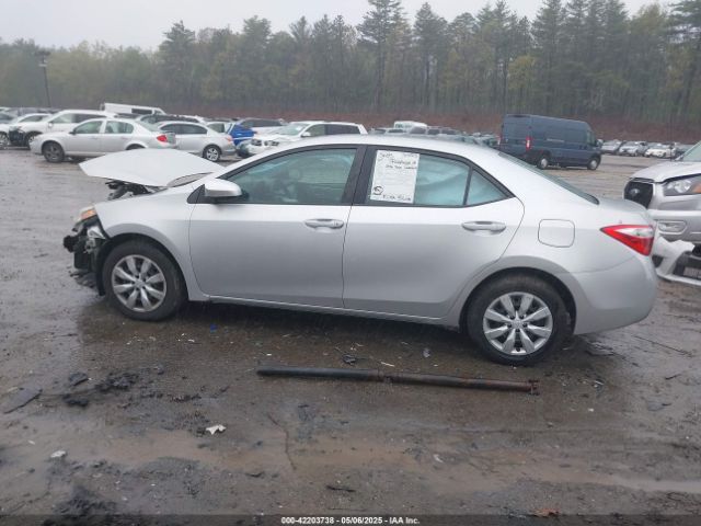2T1BURHE0GC695064 Toyota COROLLA LE