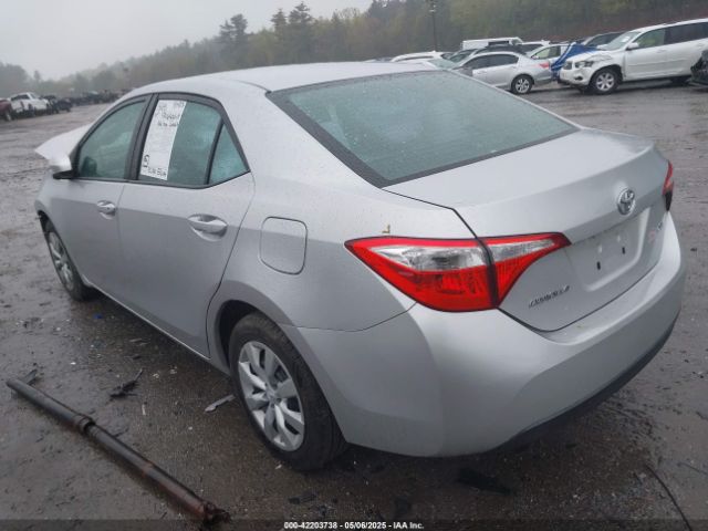 2T1BURHE0GC695064 Toyota COROLLA LE
