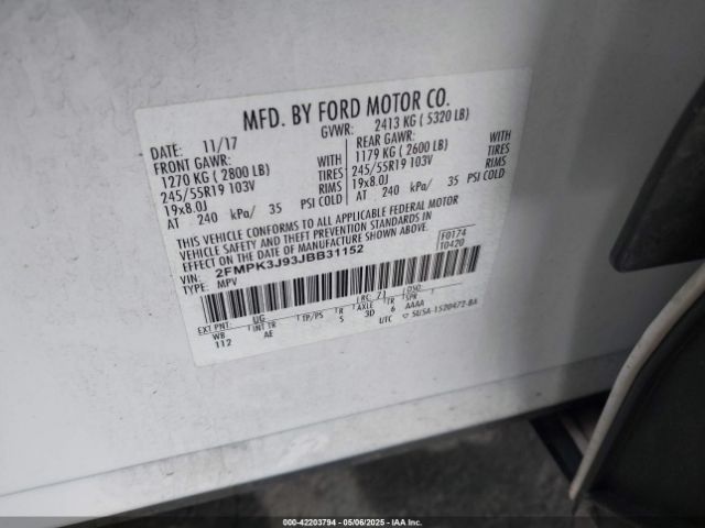2018 FORD EDGE 2FMPK3J93JBB31152 Photo 8