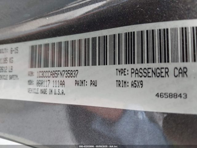 2015 CHRYSLER 200 1C3CCCAB5FN735837 Photo 8