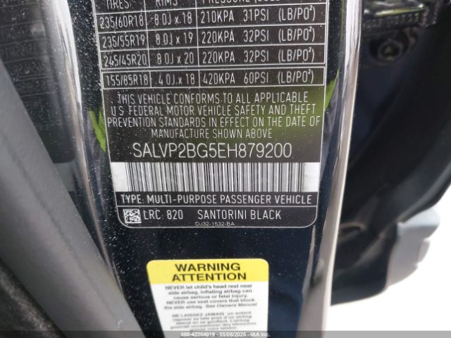 SALVP2BG5EH879200 Land Rover Range Rover Evoque Pure