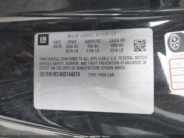 1G1FH1R74H0144874 Chevrolet CAMARO 2SS