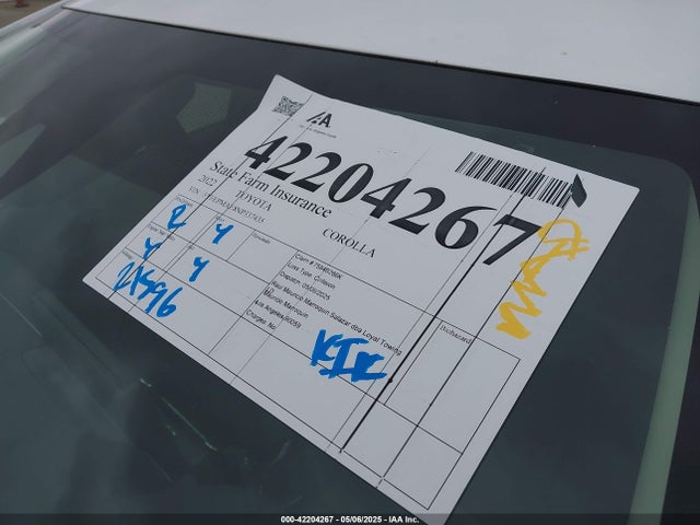 5YFEPMAE8NP337435 Toyota COROLLA LE