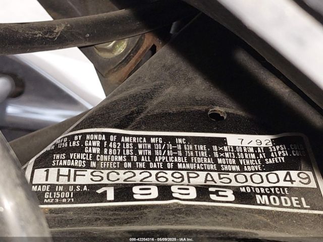 1993 HONDA GL1500 1HFSC2269PA500049 Photo 9