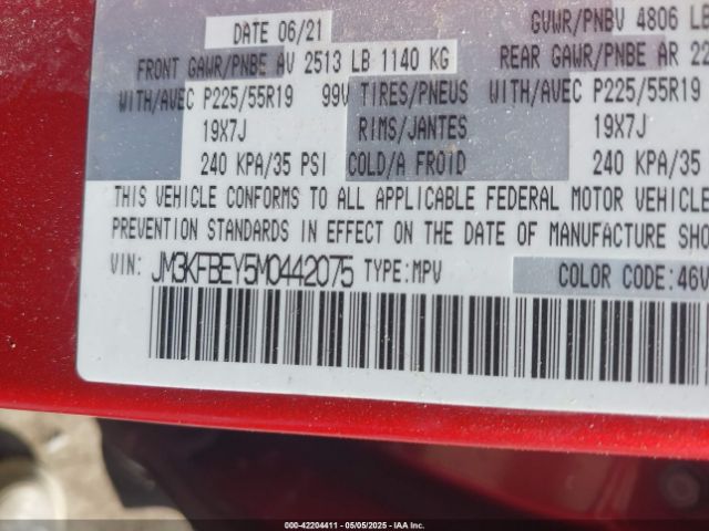 JM3KFBEY5M0442075 Mazda Cx-5 Signature