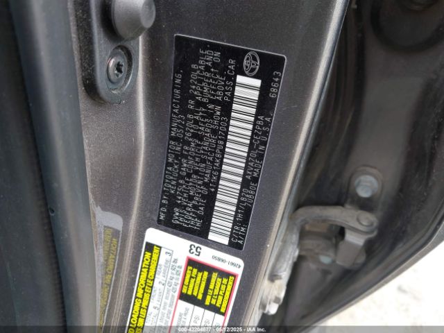 4T1K61AK8PU817003 Toyota CAMRY XSE