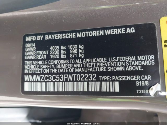 2015 MINI COUNTRYMAN WMWZC3C53FWT02232 Photo 8